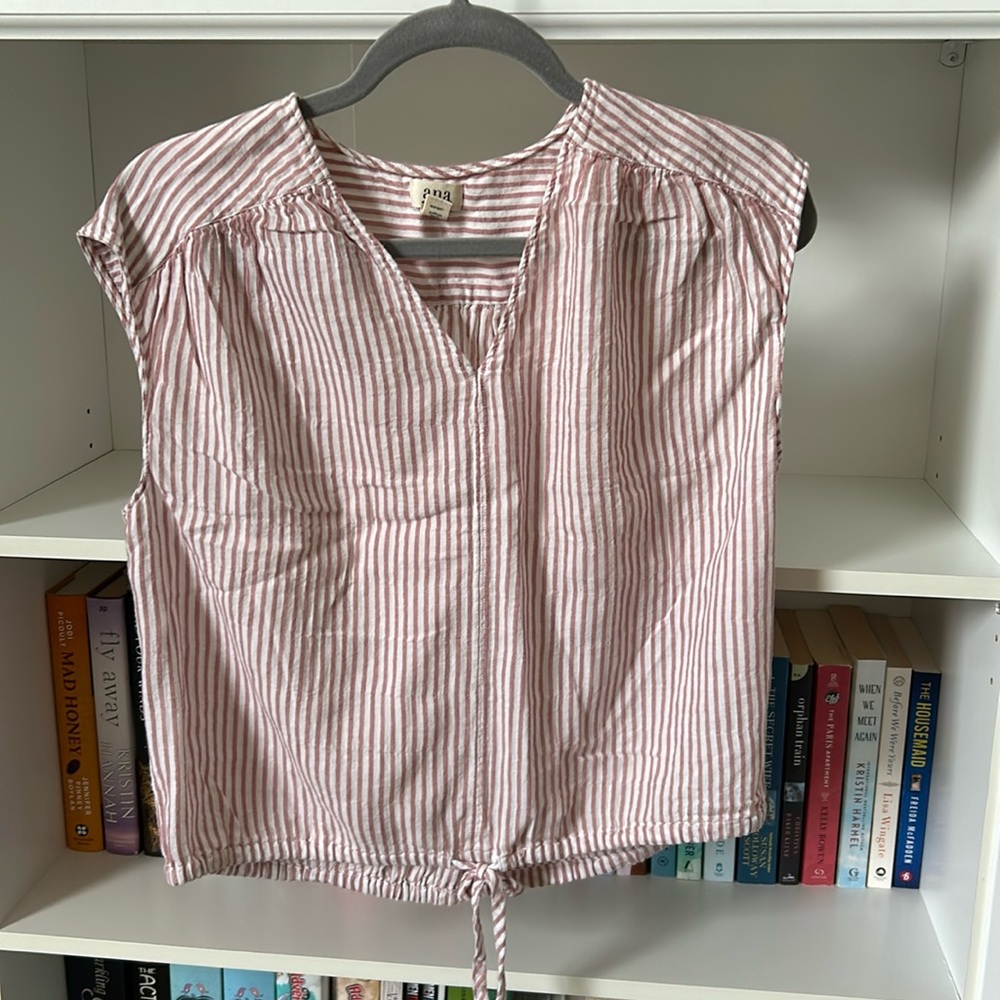 Pink striped top
